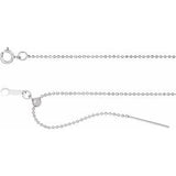 Sterling silver 1 mm ball chain