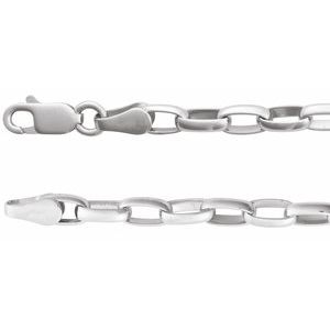 3.9 mm sterling silver cable chain