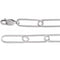 6.2 mm long sterling silver paperclip-style chain