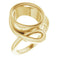 10K Yellow 12x10 mm Oval Ring Mounting