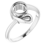 Continuum Sterling Silver 5.5 mm Round Ring Mounting