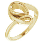 10K Yellow 8x5 mm Pear Ring Mounting