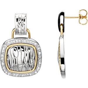 Accented Zebra Skin Earrings