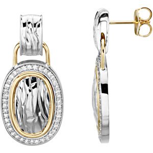 Accented Zebra Skin Earrings