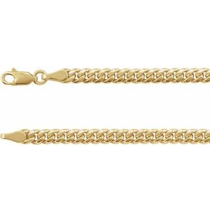 14K 4.4 mm curb chain