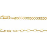 14-karat 2.7 mm paper clip chain
