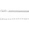 2.7 mm long sterling silver paperclip-style chain