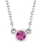 Platinum Natural Pink Tourmaline Solitaire 16