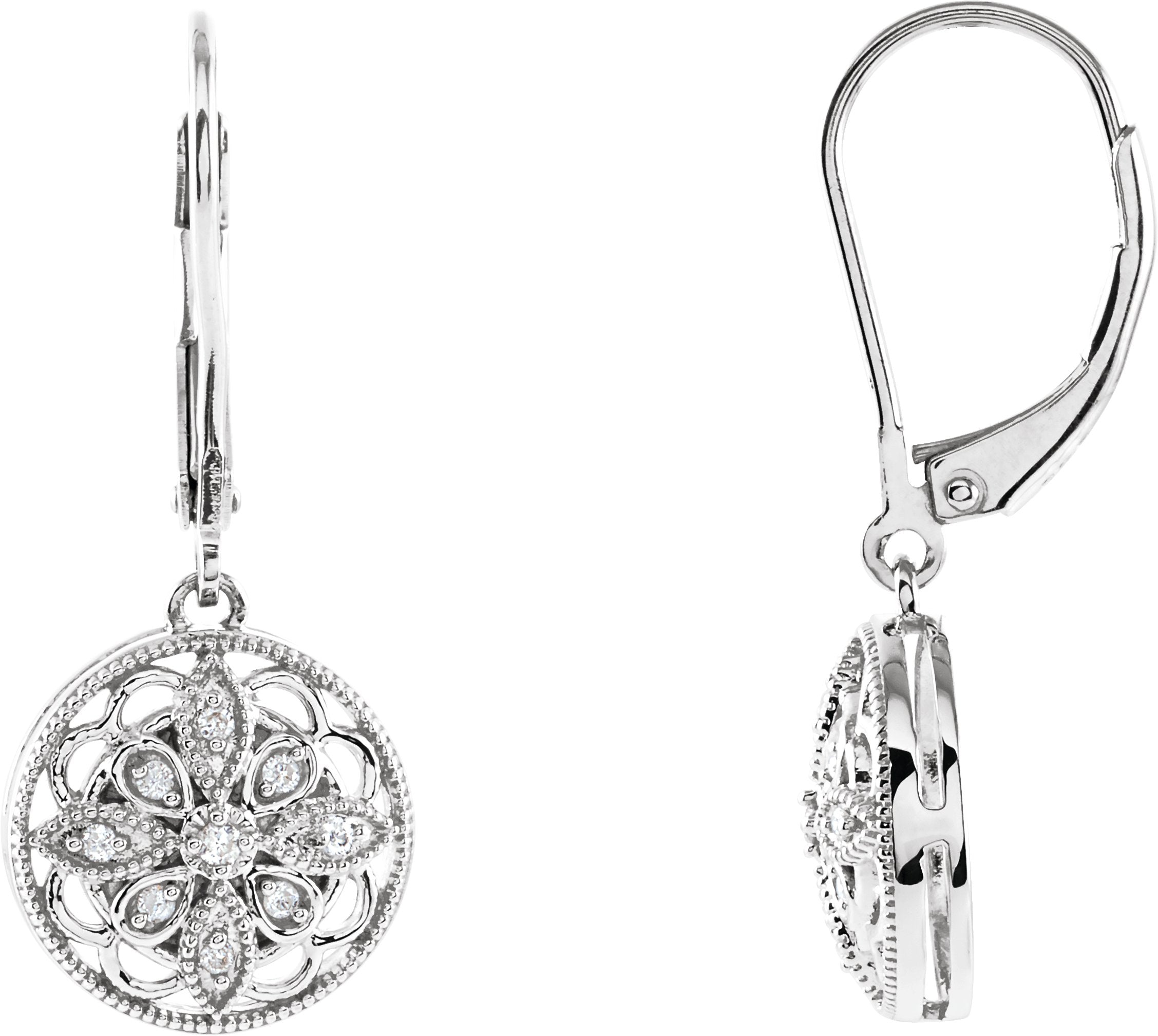 Granulated Filigree Earrings
