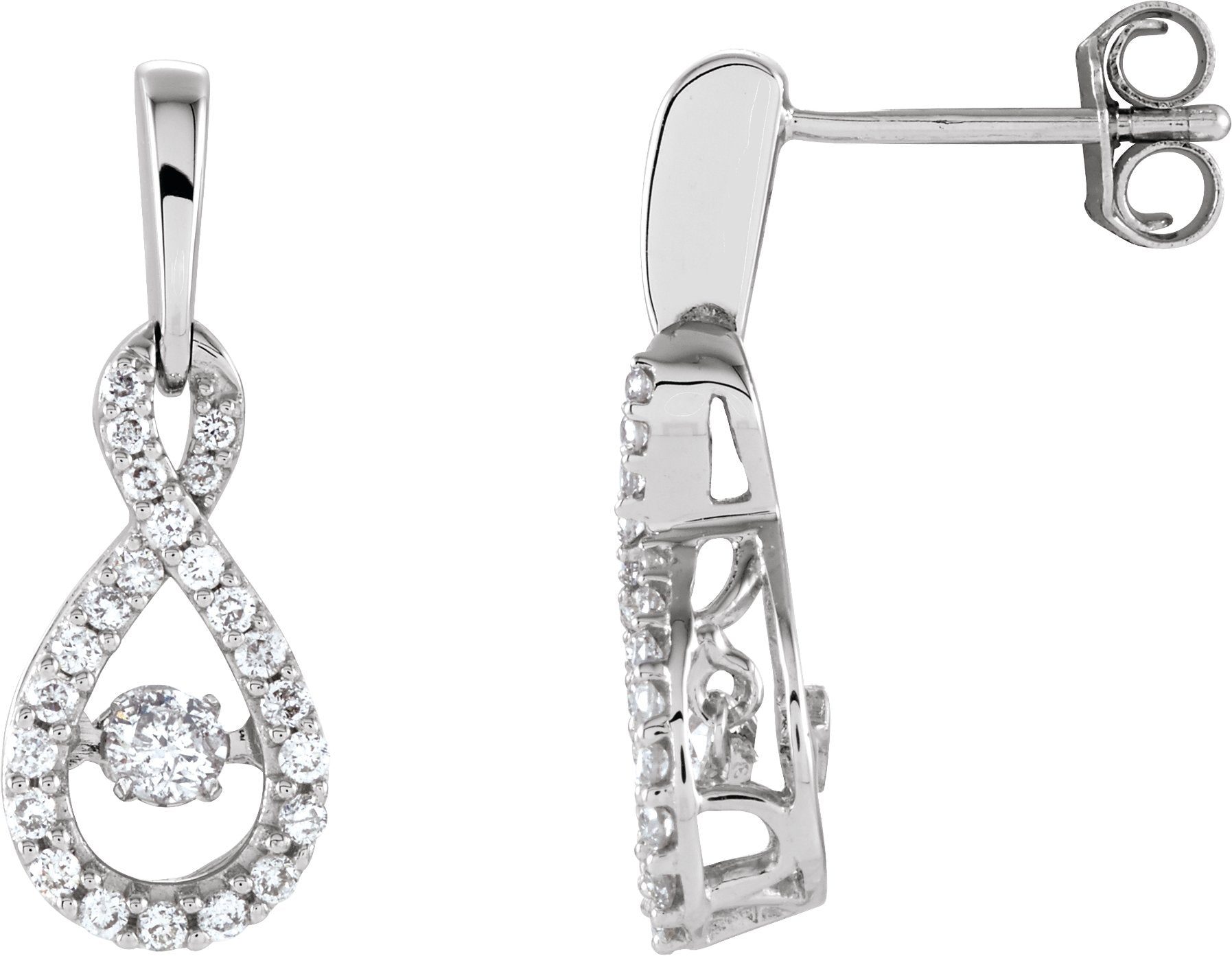 Mystara Diamonds® Infinity-Inspired Earrings