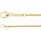 14K 1.5 mm barley grain chain
