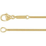 14K 1.2 mm snake chain