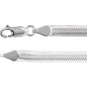 Sterling silver snake chain, 4.8 mm
