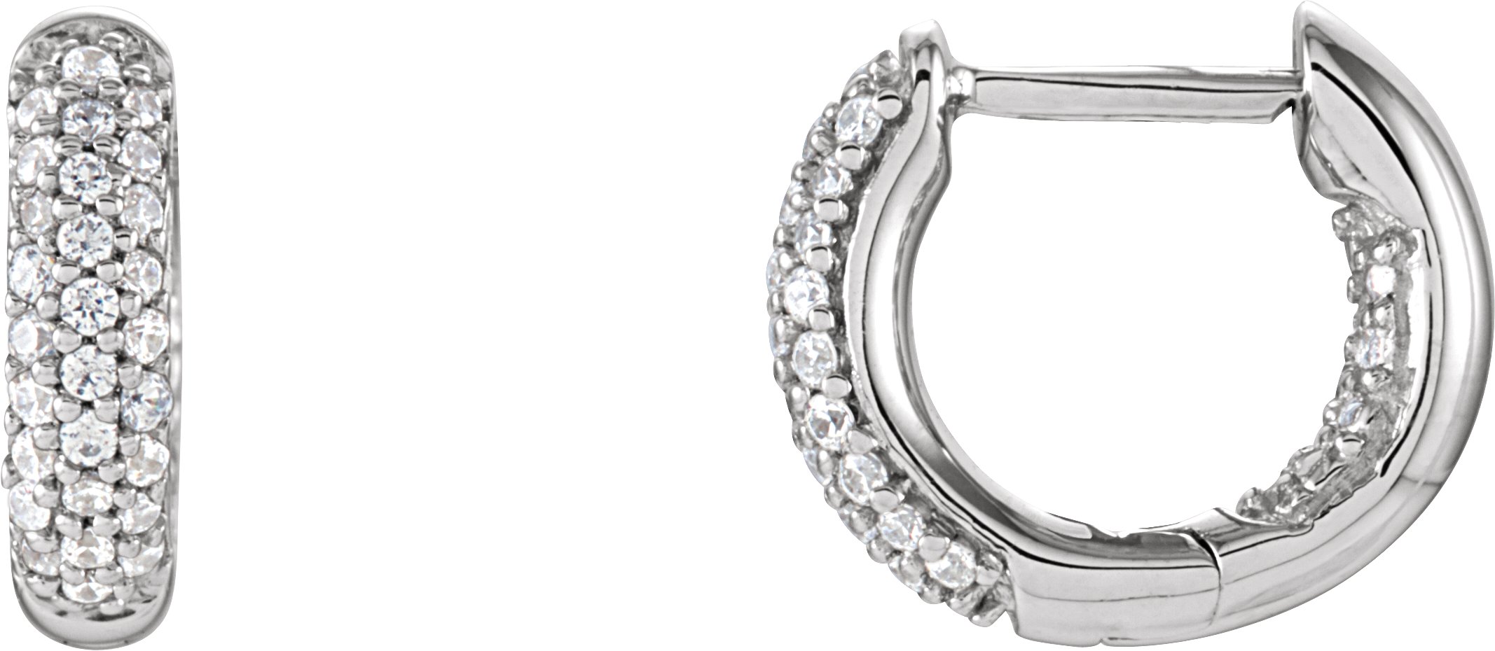 Inside Outside Huggie Hoop Earrings