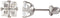 Square 4-Prong Inverness® Piercing Stud Earrings