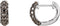 Pavé-style hoop earrings