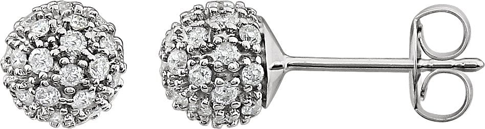 Cluster Ball Stud Earrings