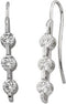 Three-Stone Bar Earrings