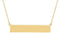 18K Yellow Gold Vermeil Be Posh® Engravable Bar 17 1/2