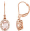 Halo-style earrings