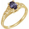 14K Yellow June Youth Imitation Birthstone Ring