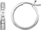 Channel Set Hoop Earrings