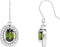 Oval Halo-Style Earrings