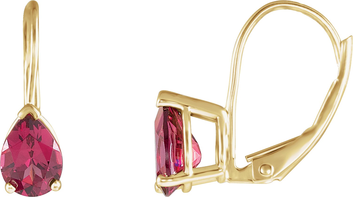 Pear V-End Earrings
