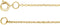 14K Yellow Gold 1 mm Adjustable Diamond-Cut Cable 16-18