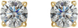 14K Yellow Gold 1/2 CTW Natural Diamond Earrings