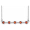 Platinum Natural Citrine Bezel Set Bar 18