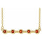14K Yellow Natural Citrine Bezel Set Bar 16
