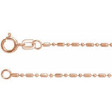 14K 1.15 mm ball chain