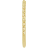 14K Yellow Gold 1.7mm Rope Ring Size 7