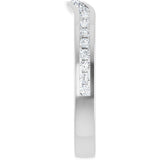 14K White Gold 1/3 CTW Natural Diamond Contour Band