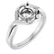 Platinum 6.5mm Round Ring Mounting
