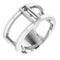 14K White 4x2 mm Baguette Ring Mounting
