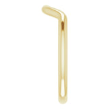 14K Yellow Gold Band for 11x9 mm Oval Ring