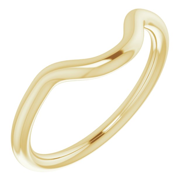 14K Yellow Gold Band for 11x9 mm Oval Ring