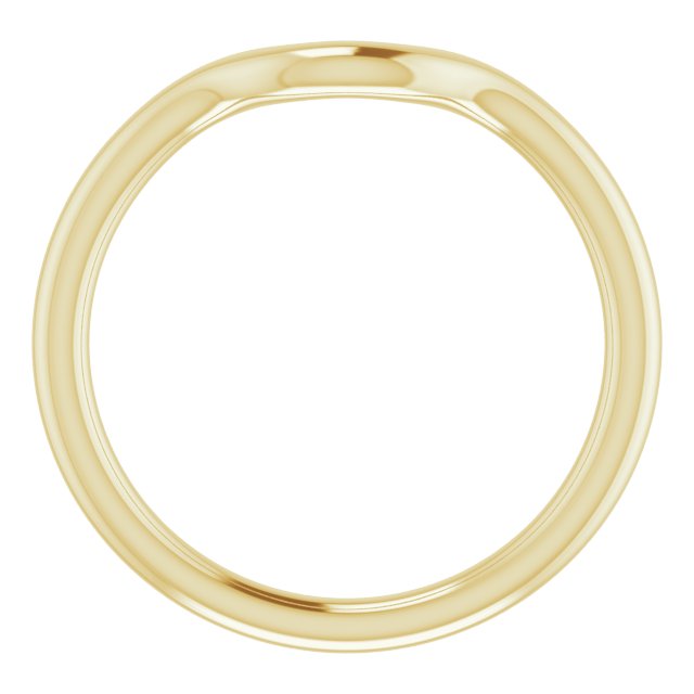 14K Yellow Gold Band for 6mm Round Ring