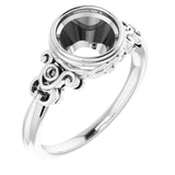 Palladium 7.4mm Round Ring Mounting