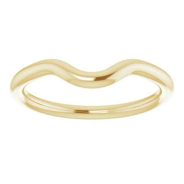 14K Yellow Gold Band for 6mm Round Ring