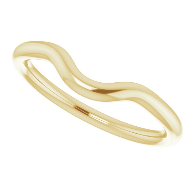 14K Yellow Gold Band for 6mm Round Ring