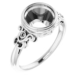 Palladium 8.2mm Round Ring Mounting