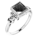 10K X1 White 6mm Square Ring Mounting