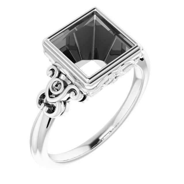 Palladium 7.5mm Square Ring Mounting