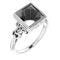 Palladium 8mm Square Ring Mounting