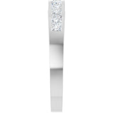 14K White Gold 1/2 CTW Natural Diamond Anniversary Band Size 7