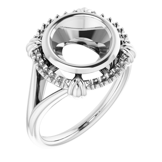 Platinum 8.8mm Round Ring Mounting