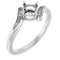 10K White 5.2mm Round Ring Mounting